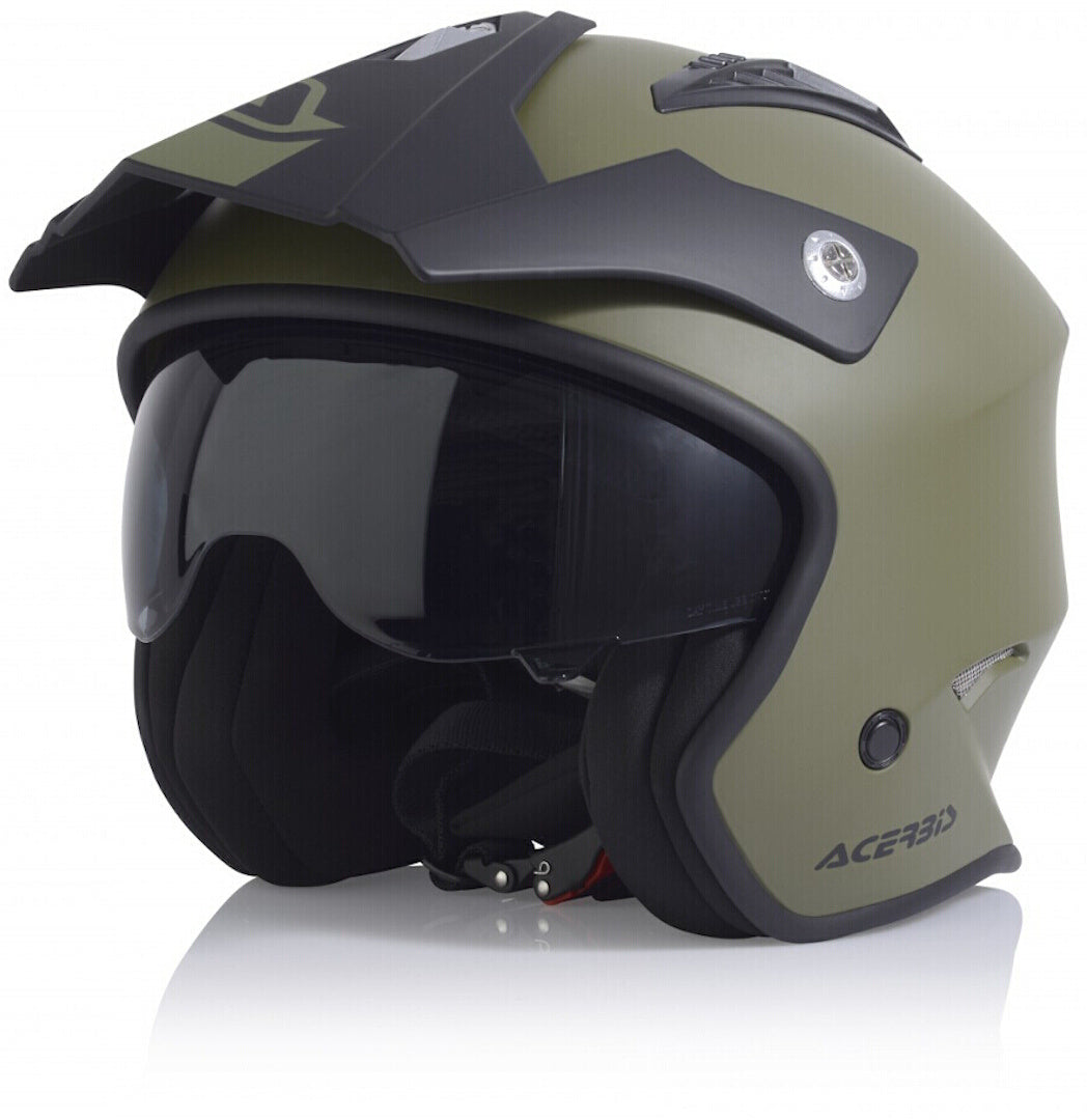 ACERBIS JET ARIA 22-06 718 MOTORCYCLE ADVENTURE HELMET Military GREEN – SECURTEX MOTOR S.L (t/a MaximoMoto)