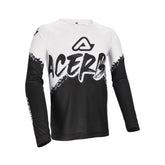 ACERBIS CAMISETA MX NIÑO LINEAL NEGRO BLANCO
