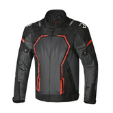 BELA ARTREX Herren-Motorradjacke, Textil, Schwarz, Grau, Rot – Maximomoto ES