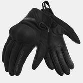 SHIMA SONIC LADY GUANTES DE CUERO MOTO NEGRO