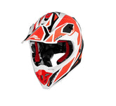 Casque de moto KAPPA KV49 Great Motorcyclist Adventure, blanc, noir et rouge – Maximomoto ES