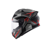 KAPPA KV51 ZENITH ABS moto integral Casco negro titanio rojo