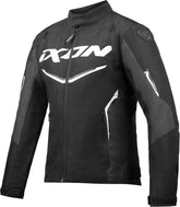 IXON CORDOLO Hombre Textil Moto Chaqueta Negro Antracita Blanco