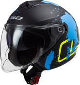 Filtre LS2 OF573 Twister II Noir mat Bleu – Maximomoto ES