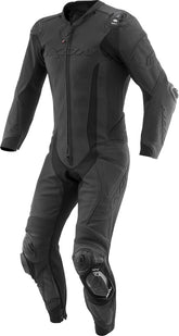 Macacão de homem em pele preta para motociclismo IXON VORTEX 3, peça única. – Maximomoto ES