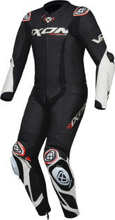 Macacão de homem em pele preto e branco para motociclismo IXON VORTEX 3 – Maximomoto ES