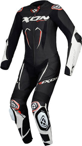 Macacão de senhora em pele preto e branco para motociclismo IXON VORTEX 3 – Maximomoto ES