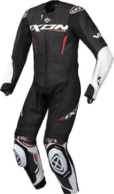 Macacão de criança em pele para motociclismo IXON VORTEX 3, preto e branco. – Maximomoto ES