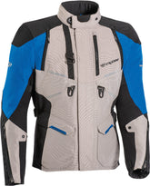 Giacca da moto in tessuto IXON EDDAS Grigio/Nero/Blu – Maximomoto ES