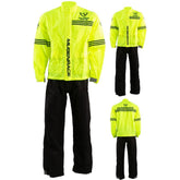 MUGENRACE RS-MNR-2452 TRAJE DE LLUVIA 2 PIEZAS NEGRO/AMARILLO FLUOR