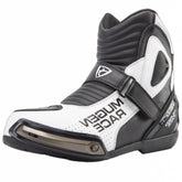 MUGENRACE BOT-MNR-2391 Hurry Moto Botas Cortas Negro Blanco - BOTAS
