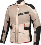 IXON M-NJORD Herren-Motorrad-Textiljacke Sand Schwarz Rot – Maximomoto ES