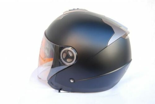 KUM-Casco Jet K-623 Negro/Mate