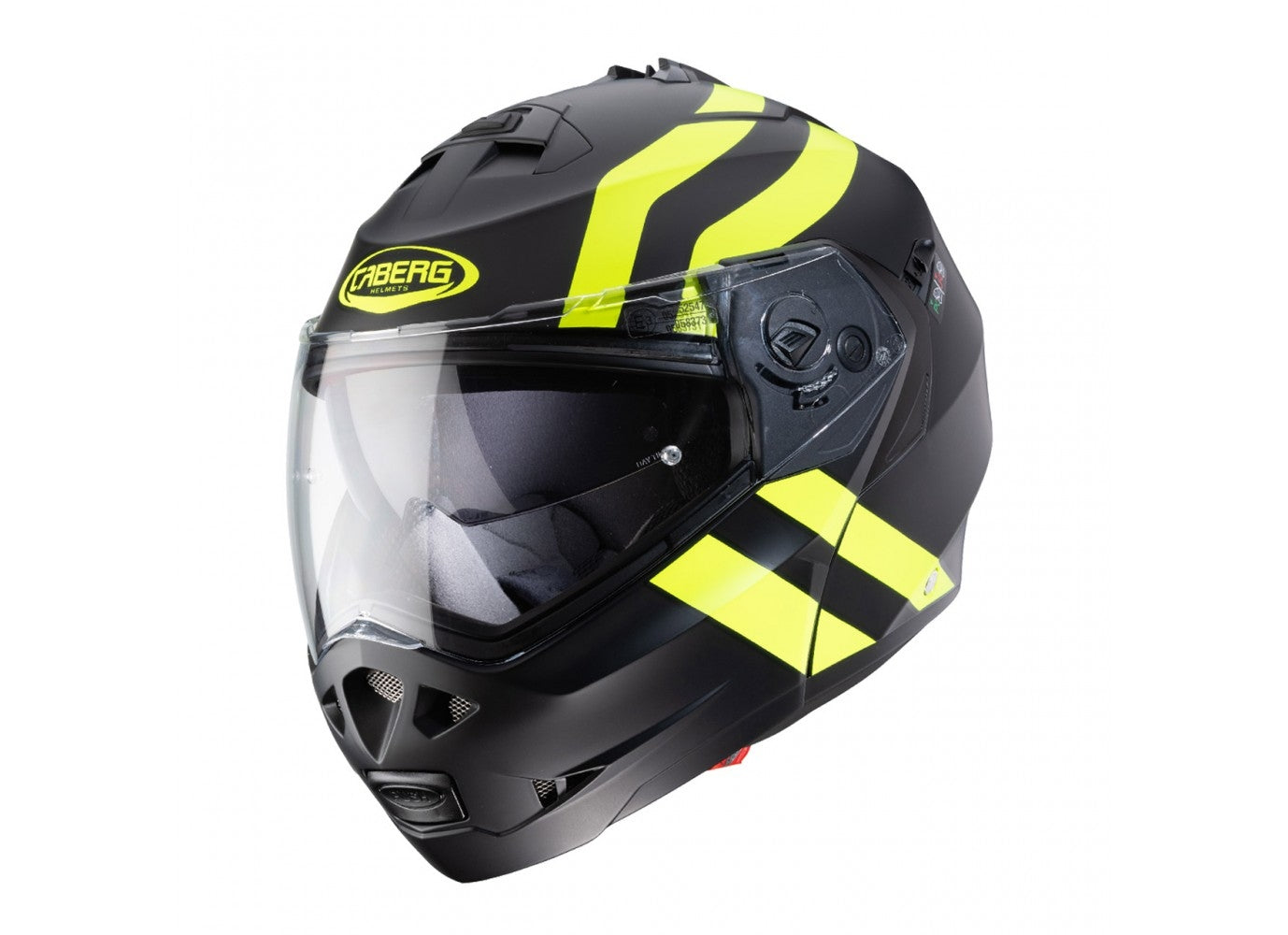 caberg duke helmet CABERG-HELMET DUKE 2 SUPERLEGEND MATT BLACK/YELLOW FLUO – SECURTEX MOTOR S.L (t/a MaximoMoto)