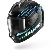 Capacete integral SHARK SKWAL i3 LIGHT-BLUR Preto Azul Verde – Maximomoto ES