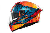 MT Thunder 4 SV Rainforest C4 deportivo para moto integral Casco brillante