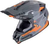 SCORPION VX-16 EVO AIR ROD Motocross Casco Blanco Gris Naranja - CASCO