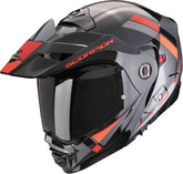 SCORPION ADX 2 GALANE Adventure Motorradhelm Silber Schwarz Rot – Maximomoto ES