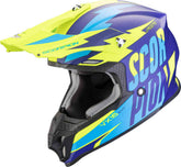 SCORPION VX 16 EVO AIR SLANTER Enduro Helmet Blue Yellow – Maximomoto ES