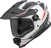 SCORPION ADF 9000 AIR FEAT Aventura Moto Casco Blancoate Negro Rojo – Maximomoto ES