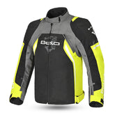 BELA CORDANIEL HOMBRE MOTO CHAQUETA NEGRO GRIS OSCURO AMARILLO – Maximomoto ES