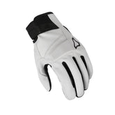 MACNA Astrill motocicleta cuero Guantes de Gris Claro/Negro - GUANTES