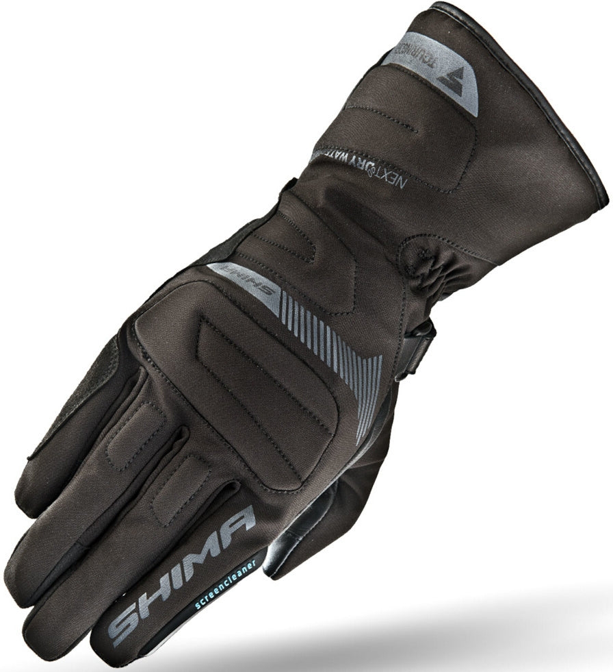 SHIMA TOURING DRY Herren-Motorrad-Tourenhandschuhe, lang, schwarz – SECURTEX MOTOR S.L (t/a MaximoMoto)