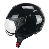 CGM 167A FLO MONO Scooter Cara Abierta Jet Casco Negro Forma