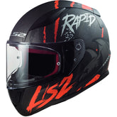 LS2 FF353 RAPID RAVEN M.BLACK WHITE RED – Maximomoto ES