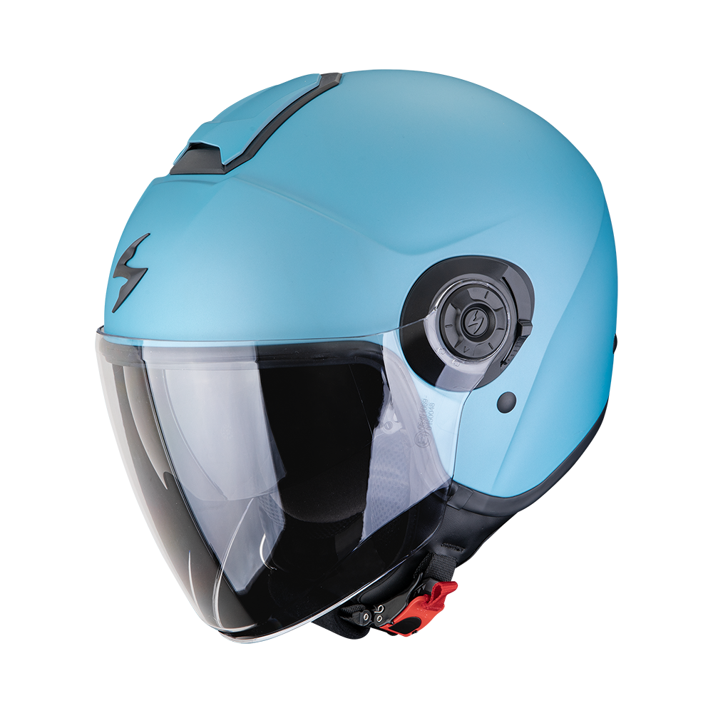 SCORPION EXO-CITY II SOLID MOTORCYCLE JET HELMET Celestial matte blue – SECURTEX MOTOR S.L (t/a MaximoMoto)