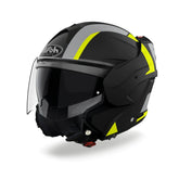 AIROH MATHISSE EXPLORE Moto Abatible Turismo Casco Amarillo Mate