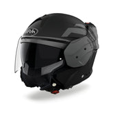 AIROH MATHISSE ILLUSION Moto Abatible Casco Antracita Mate