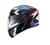 Casque de moto modulable Kappa KV50 bleu noir rouge – Maximomoto ES