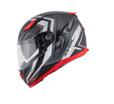 Capacete integral para moto KAPPA KV41 Dallas Scraps, vermelho titânio mate – Maximomoto ES