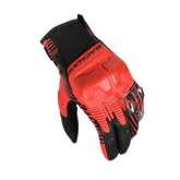 Luvas de motociclismo MACNA ULTRAXX para homem, modelo Sport Rider, em preto e vermelho. – Maximomoto ES