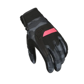 Luvas de motociclismo MACNA CONGRA Adventure Touring para mulher, pretas e cor-de-rosa. – Maximomoto ES