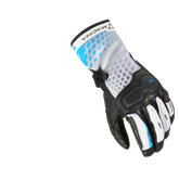 Gants de moto imperméables pour femmes MACNA TERRA RTX Noir Bleu Gris – Maximomoto ES
