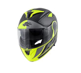 Capacete modular para moto KAPPA KV32 Orlando, preto mate e amarelo. – Maximomoto ES