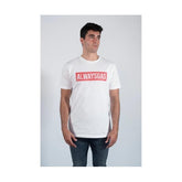 ALWAYSGAS ALGODÓN CAMISETA BLANCO ROJO