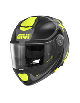 GIVI X27 Mod Motocicleta Integral Casco Negro Amarillo - CASCO