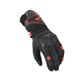 Luvas em pele para motociclismo MACNA THUNDER, pretas e vermelhas. – Maximomoto ES