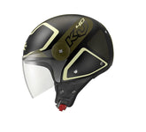 KAPPA DJet KV40 Hawaii Moto Montar Calle Casco Negro Verde - CASCO