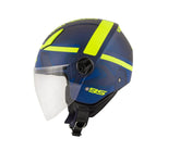 Capacete aberto KAPPA KV40 Hawaii Scooter, azul mate e amarelo. – Maximomoto ES