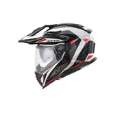 Kappa KV33 Enduro Wizard aventura Casco blanco negro rojo - CASCO