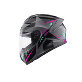KAPPA KV51 ZENITH ABS moto integral Casco gris mate negro Petronas fucsia