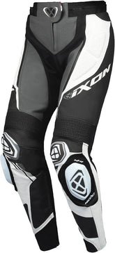 Calças de motociclismo IXON VORTEX 3 PT tamanho L para mulher em pele, nas cores preto, cinzento e branco. – Maximomoto ES