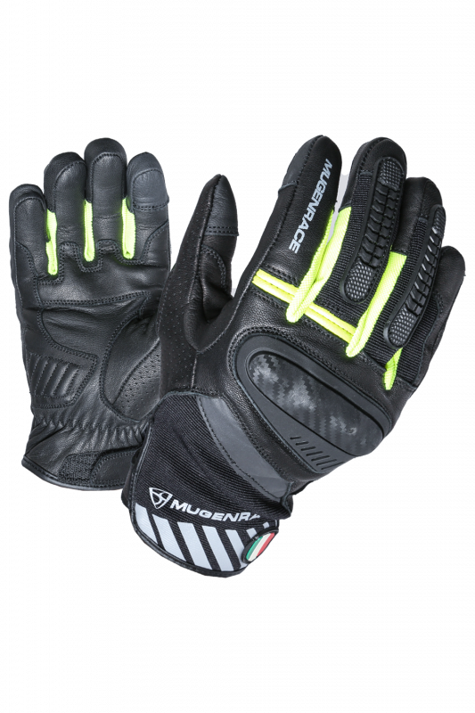 hai handschuh MUGENRACE HAI-KO SHORTS Motorradhandschuhe Schwarz Fluoreszierendes Ge – SECURTEX MOTOR S.L (t/a MaximoMoto)