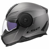 LS2 FF902 SCOPE II SOLID CASCO DE MOTO MATE TITANIUM – Maximomoto ES