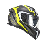 CGM 311G BLAST SPORT Integrales Casco Negro Amarillo Fluo Mate