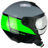 Capacete de moto CGM 167R FLO STEP JET, cor cinzento SAGOMATA – Maximomoto ES